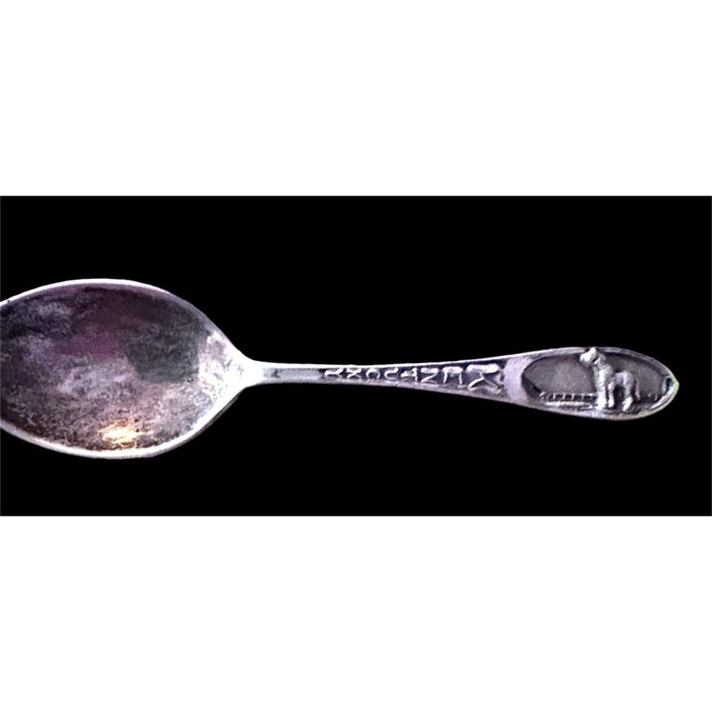 STERLING SILVER  KENTUCKY HORSE CUT OUT DEMITASSE SOUVENIR SPOON‎